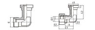 Cina H - Series SAE Flange Adapter / Bite Type Fitting Siku Berulir Iso 6162-2 perusahaan