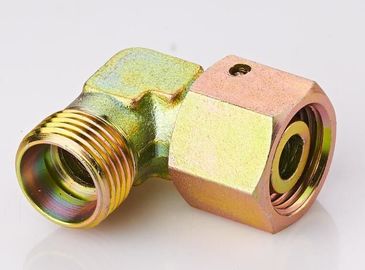 Elbow DIN Hydraulic Fittings Reducer Tube Adapter Dengan Putar Nut 2C9 / 2D9